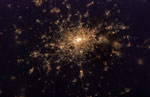 Londres de nuit vue par ISS 02/2003