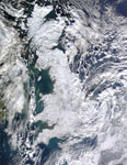 La Grande-Bretagne recouverte de neige