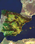 L'Espagne vue par satellite