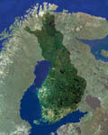 La Finlande vue par satellite