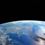 Ouest de la France vue par la navette spatiale Atlantis 09/2000