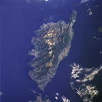 La Corse vue par la navette Atlantis 05/1997