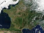 La France vue par le satellite Terra 08/2002