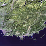 Région PACA vue par le satellite Landsat