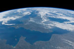La Manche vue depuis l'espace