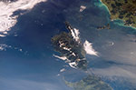 La Corse et la Sardaigne vues depuis l'espace