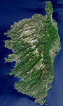 La Corse vue par satellite