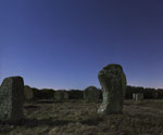 Ciel étoilé et menhirs de Carnac