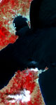 Détroit de Gibraltar vu par satellite
