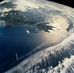 Mer Egée vue de l'espace