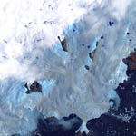 Groënland vu par landsat-7