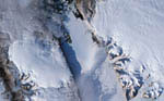 Fracture dans le glacier Petermann, Groenland