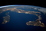 L'Italie vue de nuit