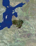 La Lithuanie vue par satellite