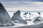 Surfers en Norvège