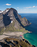 Au sommet du Helvetestinden - Iles Lofoten - Norvège