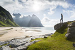 Plage de Kvalvika - Iles Lofoten - Norvège