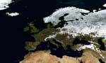 L'Europe vue par satellite en Janvier 2004