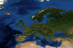 L'Europe vue par satellite en Avril 2004
