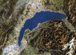 Le Lac Léman vu par satellite
