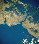Istanbul, Turquie, vue par la navette Atlantis 07/2001