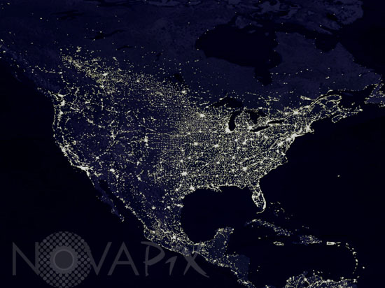 L'Amérique du Nord la nuit
