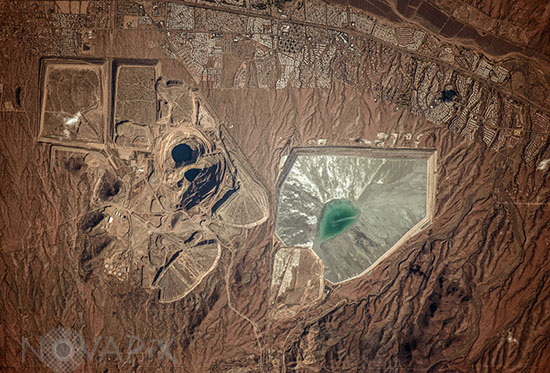 Twin Buttes Open pit Copper mine - Arizona