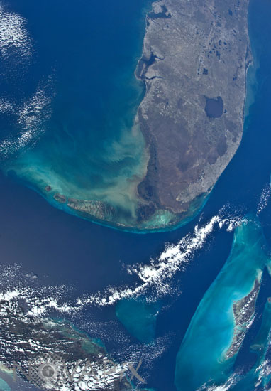 Le sud de la Floride vue depuis l'espace - 11/2010