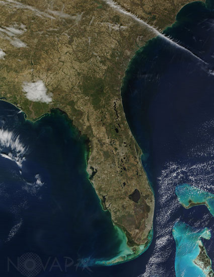 La Floride vue par satellite - 02/2003