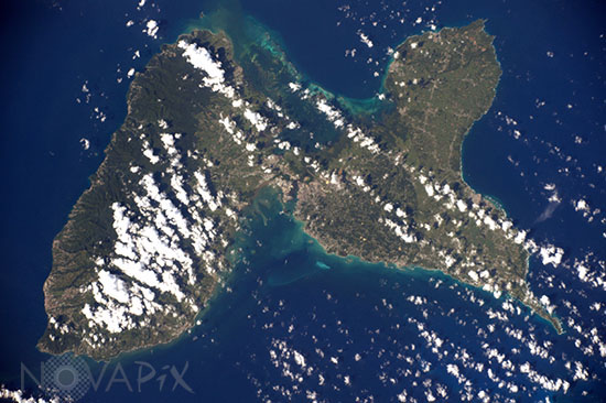 La Guadeloupe vue depuis ISS