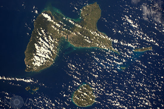 La Guadeloupe vue depuis ISS