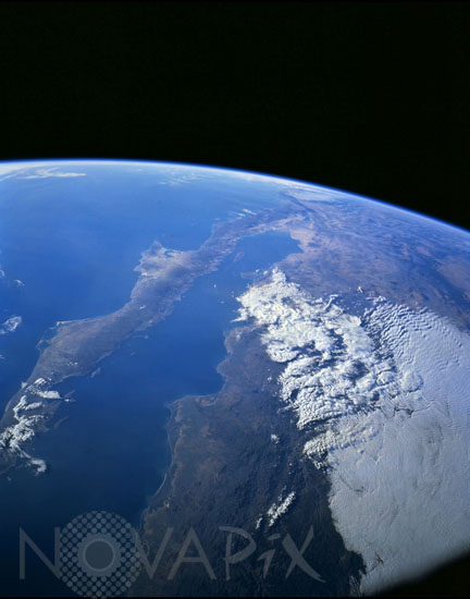 Basse Californie (Mexique) vue par la navette Discovery