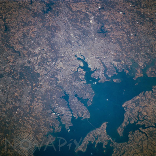 Baltimore, USA, seen from the Space Shuttle Atlantis 02/2001
