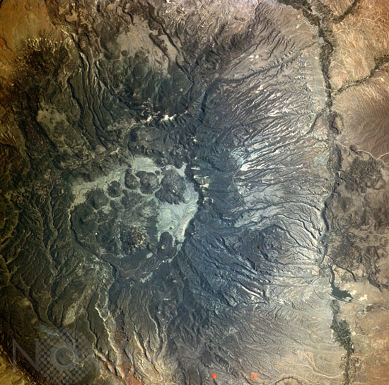 Valles Caldera from the space shuttle Columbia