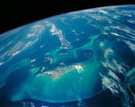 Les Bahamas vues par la navette Columbia 10/1992