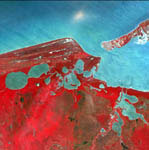 Lagune de Terminos vue par satellite
