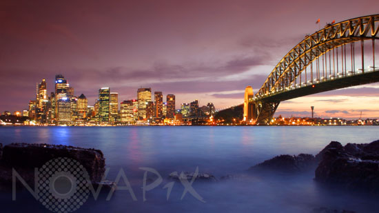 Coucher de soleil sur Sydney 