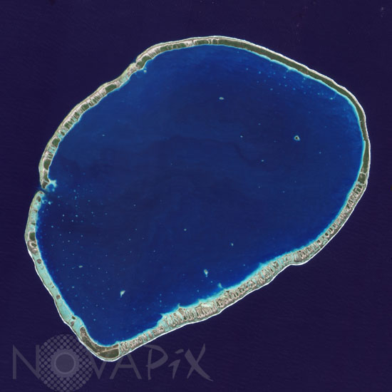 Tikehau Atoll seen from space