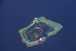 Bora-Bora vue de l'espace