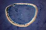 Atoll de Nukuoro vu d'ISS -2006