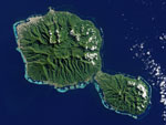 Tahiti vue de l'espace