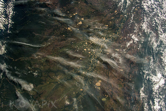 Feux de forêt en Bolivie 