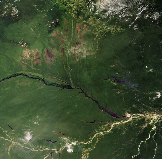 L'Amazonie vue par Envisat