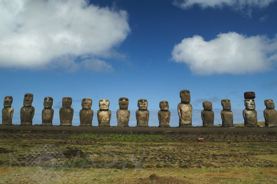 Moai on Easter island