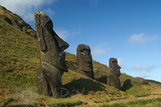 Moai on Easter island