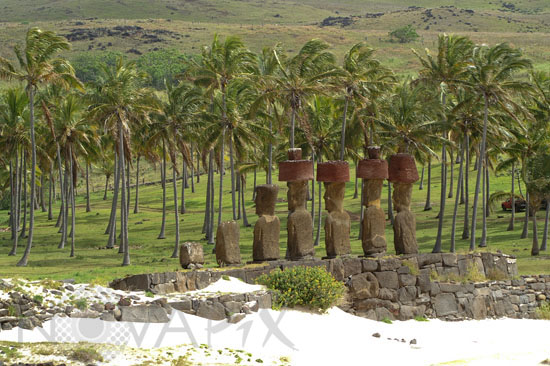Moai on Easter island