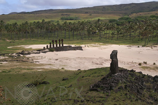 Moai on Easter island