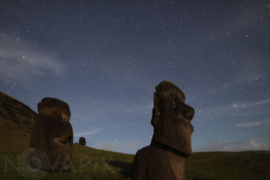 Moai on Easter island