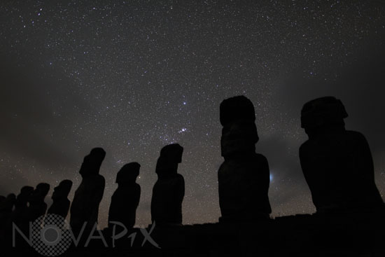 Moai on Easter island
