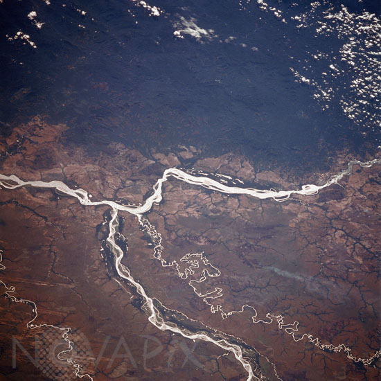 Le fleuve Orenoque, et le Rio Meta.